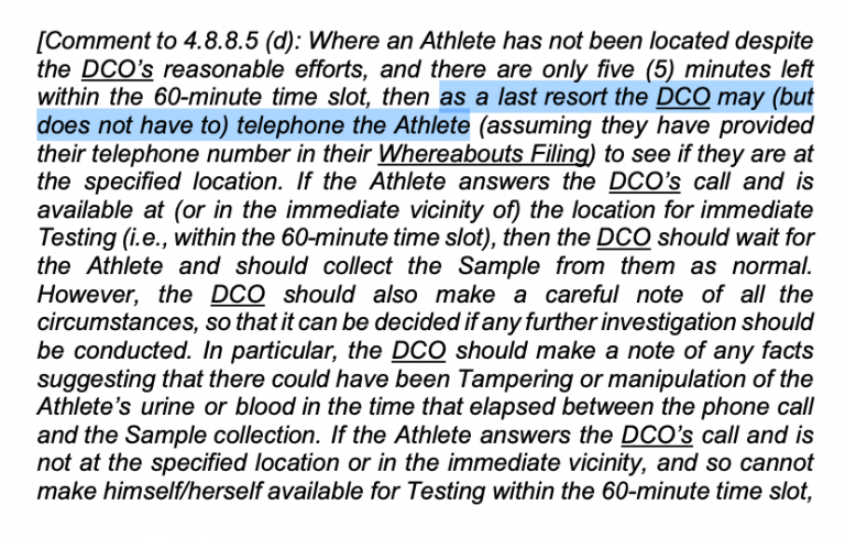 Locating athletes for anti-doping tests: issues with WADA’s ...